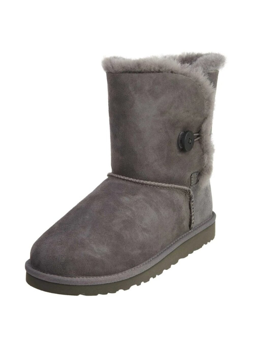 Ugg | Gray Bailey Button Boots Big Kids Style 5991Y | Size 5